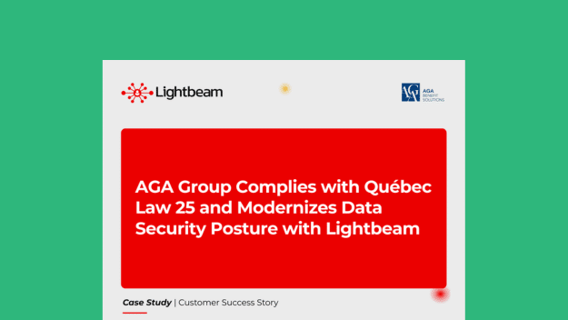 AGA Group Complies with Québec Law 25 and Modernizes Data Security Posture with Lightbeam
